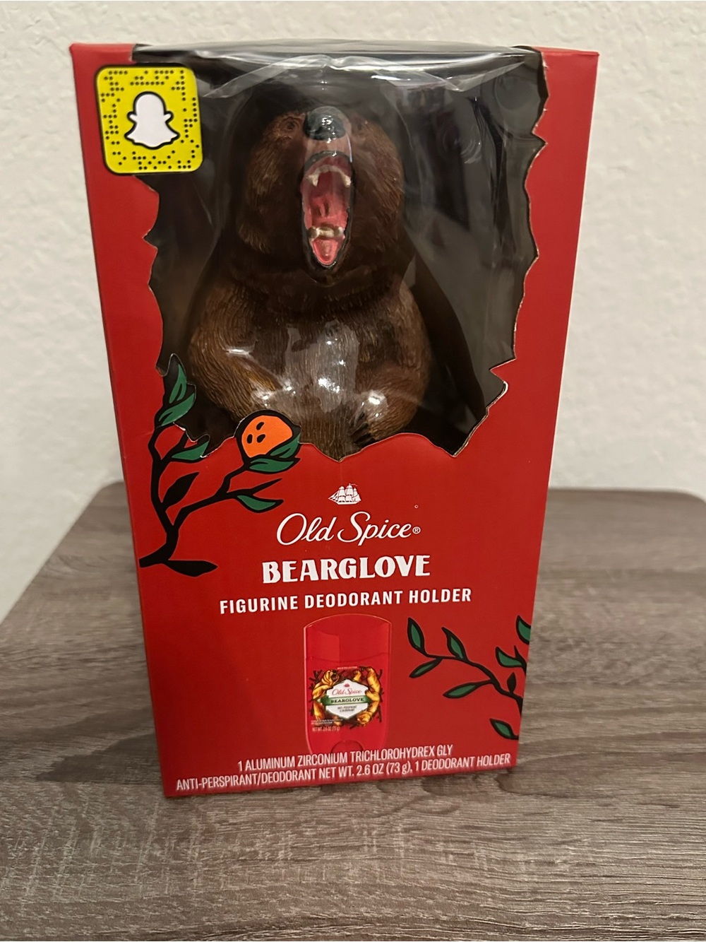 Old Spice Bearglove Brown Bear Figurine Deodorant Holder